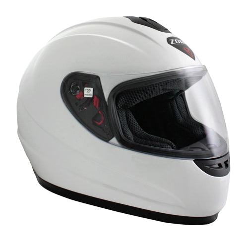 ZOAN THUNDER M/C HELMET, WHITE- XL